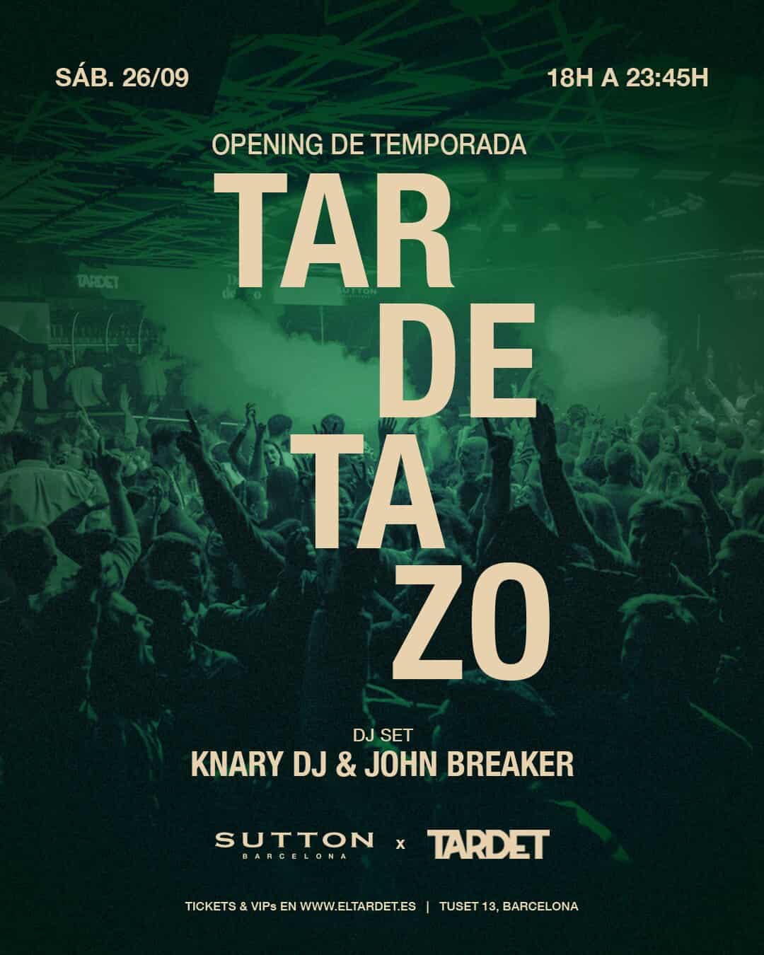 Image de TARDETAZO x SUTTON (Opening temporada) à Sutton Barcelona.